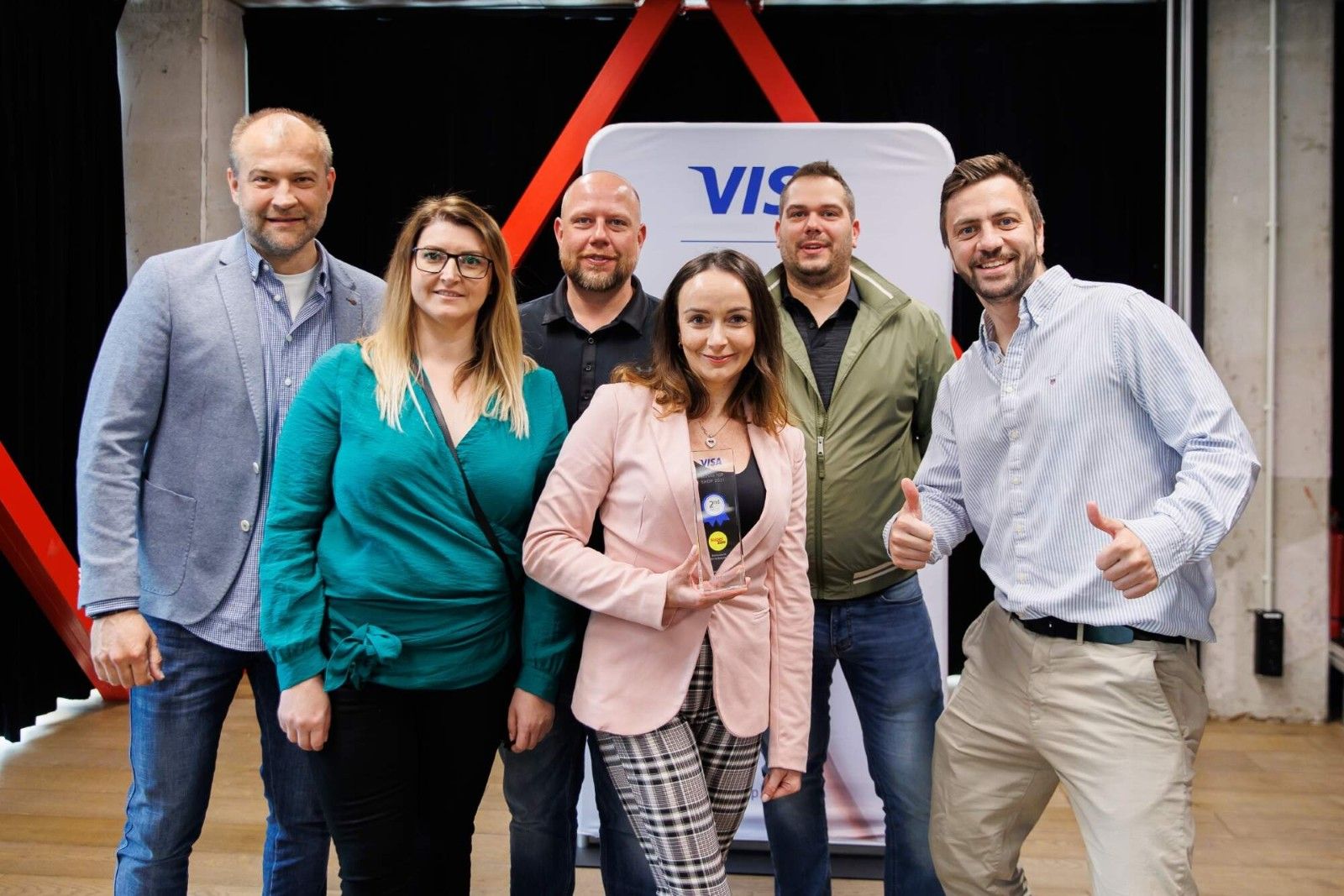 Im Wettbewerb VISA Slovak Top Shop 2021 gewann ein Gesch&auml;ft mit unserem Konzept die Silbermedaille