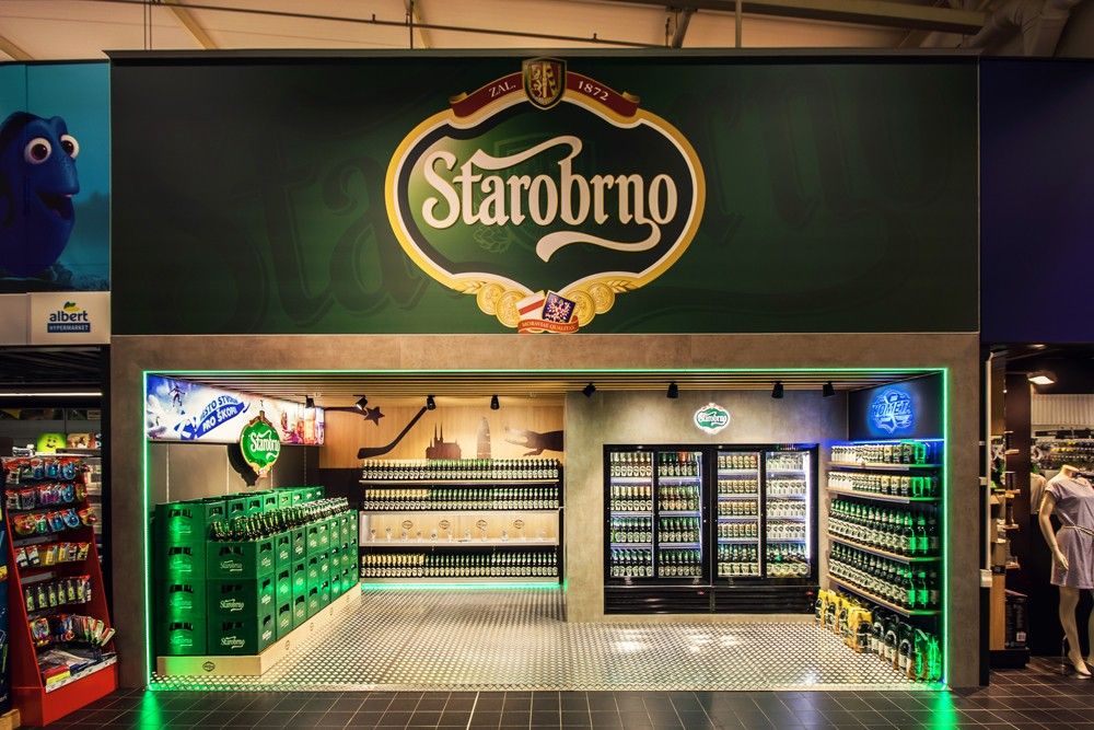 Neuer Shop-in-Shop Starobrno von MORIS design